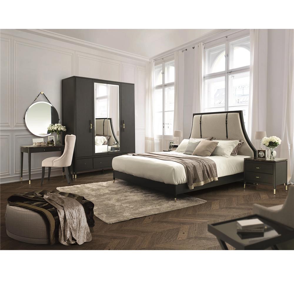 ตู้เสื้อผ้า 4 บานเปิด SB FURNITURE MICHALA 19122205 180 ซม. สีไม้เข้ม