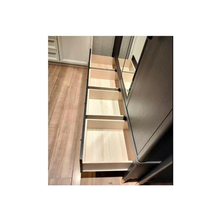 ตู้เสื้อผ้า 4 บานเปิด SB FURNITURE MICHALA 19122205 180 ซม. สีไม้เข้ม_2