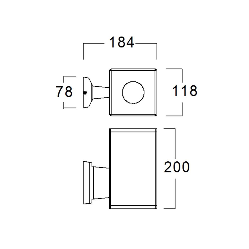 ไฟกิ่งภายนอก L&E 36-00676 สีขาว