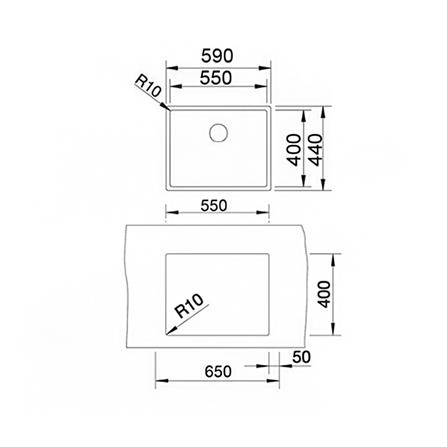 ซิงค์ฝัง 1 หลุม TEKA BEX LINEA R10 55.40 สีดำ_3