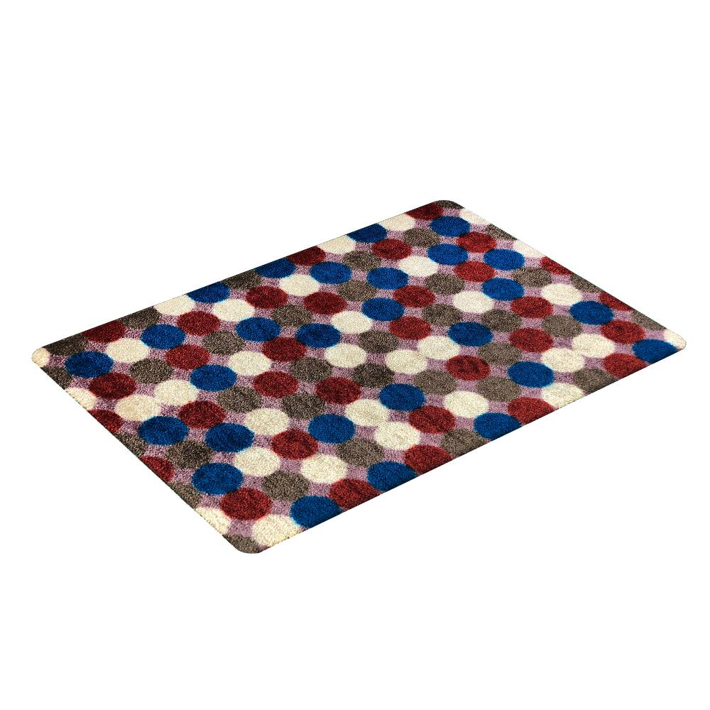 พรมเช็ดเท้าดักฝุ่น PRAW DE POLKA DOT RETRO 50X75 ซม. หลากสี