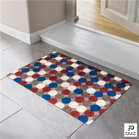 พรมเช็ดเท้าดักฝุ่น PRAW DE POLKA DOT RETRO 50X75 ซม. หลากสี_7