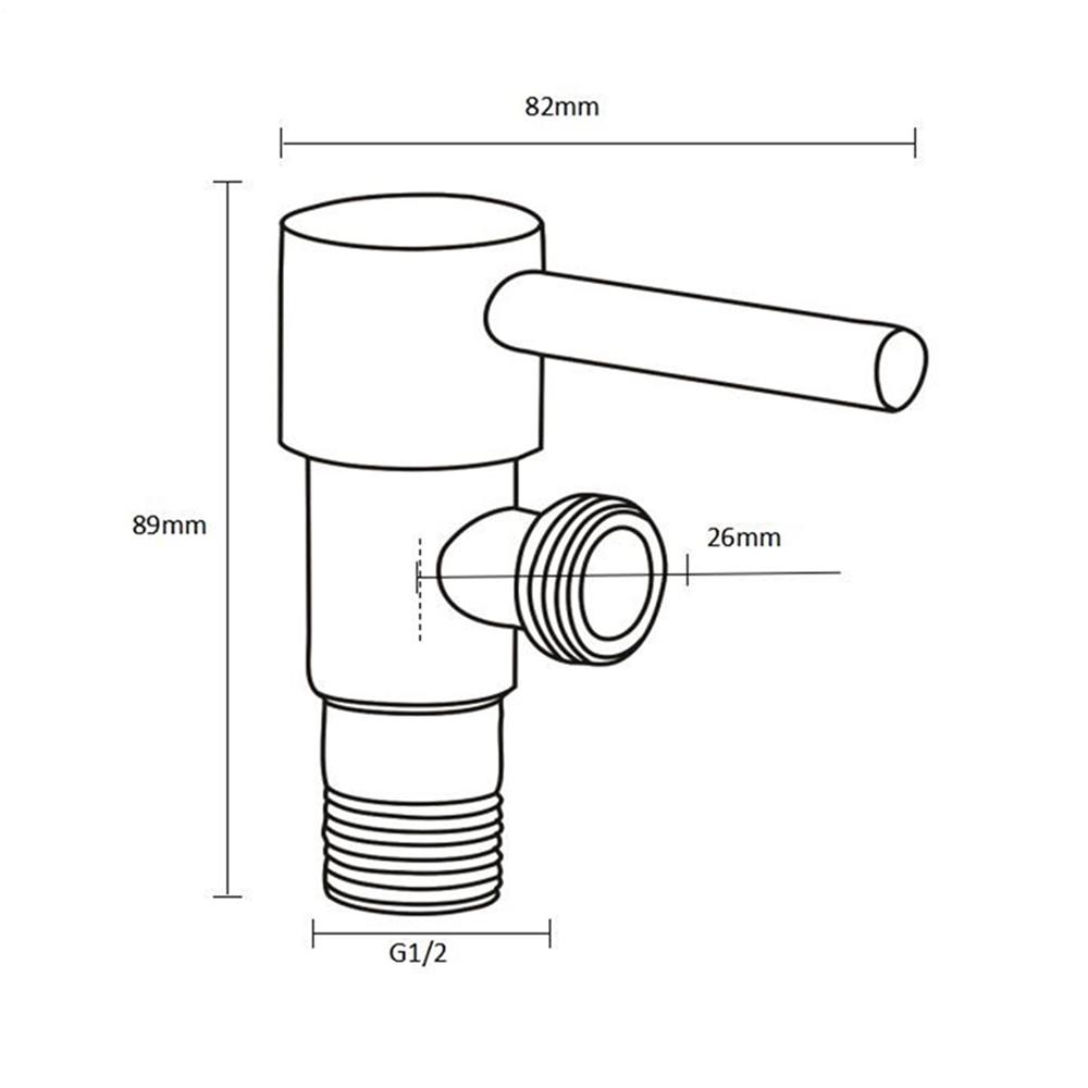 สต๊อปวาล์ว 1 ทาง RASLAND RA PROJECT-A สีโครม