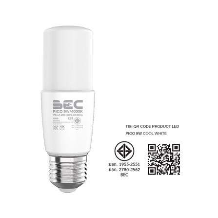 หลอด LED BEC PICO 9 วัตต์ COOL WHITE E27_5