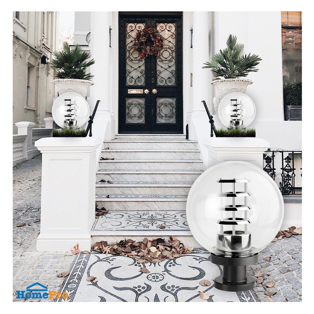 ไฟหัวเสา L&E 36-01629 สีดำ