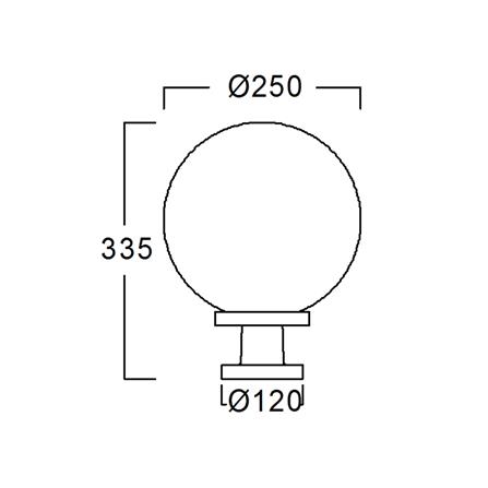 ไฟหัวเสา L&E 36-01629 สีดำ_5