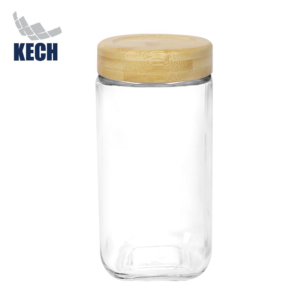 ขวดโหลแก้วฝาเกลียว KECH BASE 1.1 ลิตร สีใส_1
