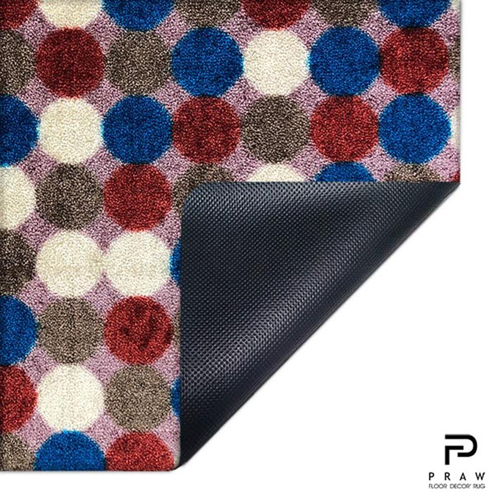 พรมเช็ดเท้าดักฝุ่น PRAW DE POLKA DOT RETRO 70X190 ซม. หลากสี