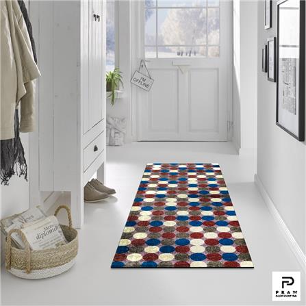 พรมเช็ดเท้าดักฝุ่น PRAW DE POLKA DOT RETRO 70X190 ซม. หลากสี_6