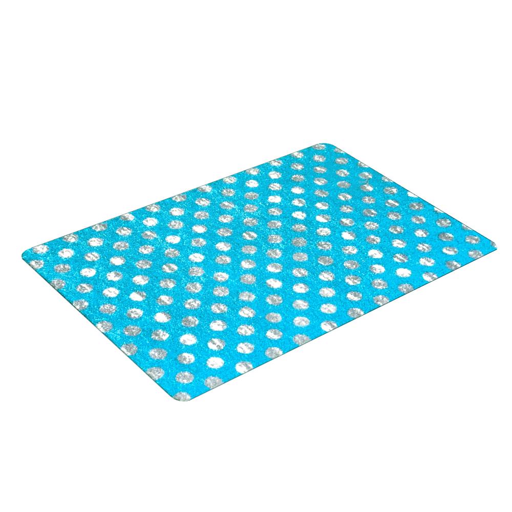 พรมเช็ดเท้าดักฝุ่น PRAW POLKA DOT BABY BLUE 50X75 ซม. สีฟ้า