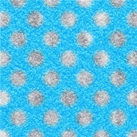 พรมเช็ดเท้าดักฝุ่น PRAW POLKA DOT BABY BLUE 50X75 ซม. สีฟ้า_3