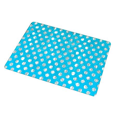 พรมเช็ดเท้าดักฝุ่น PRAW POLKA DOT BABY BLUE 50X75 ซม. สีฟ้า_5