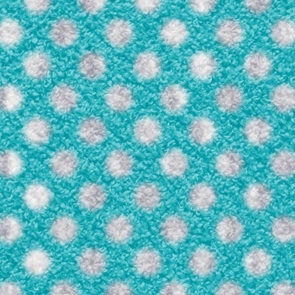พรมเช็ดเท้าดักฝุ่น PRAW DE POLKA DOT MINT GREEN 50X75 ซม. สีเขียว