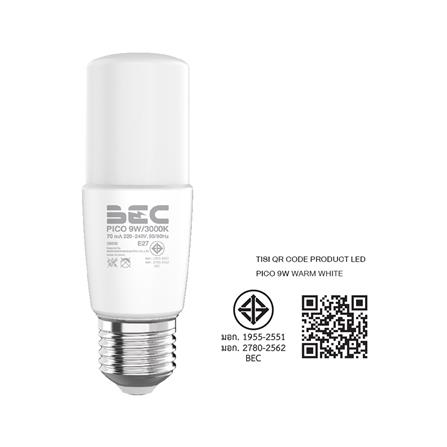 หลอด LED BEC PICO 9 วัตต์ WARM WHITE E27_5