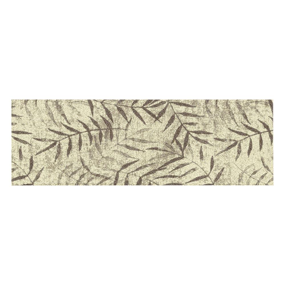 พรมเช็ดเท้าดักฝุ่น PRAW DE WARM 70X190 ซม. สีเบจ_0