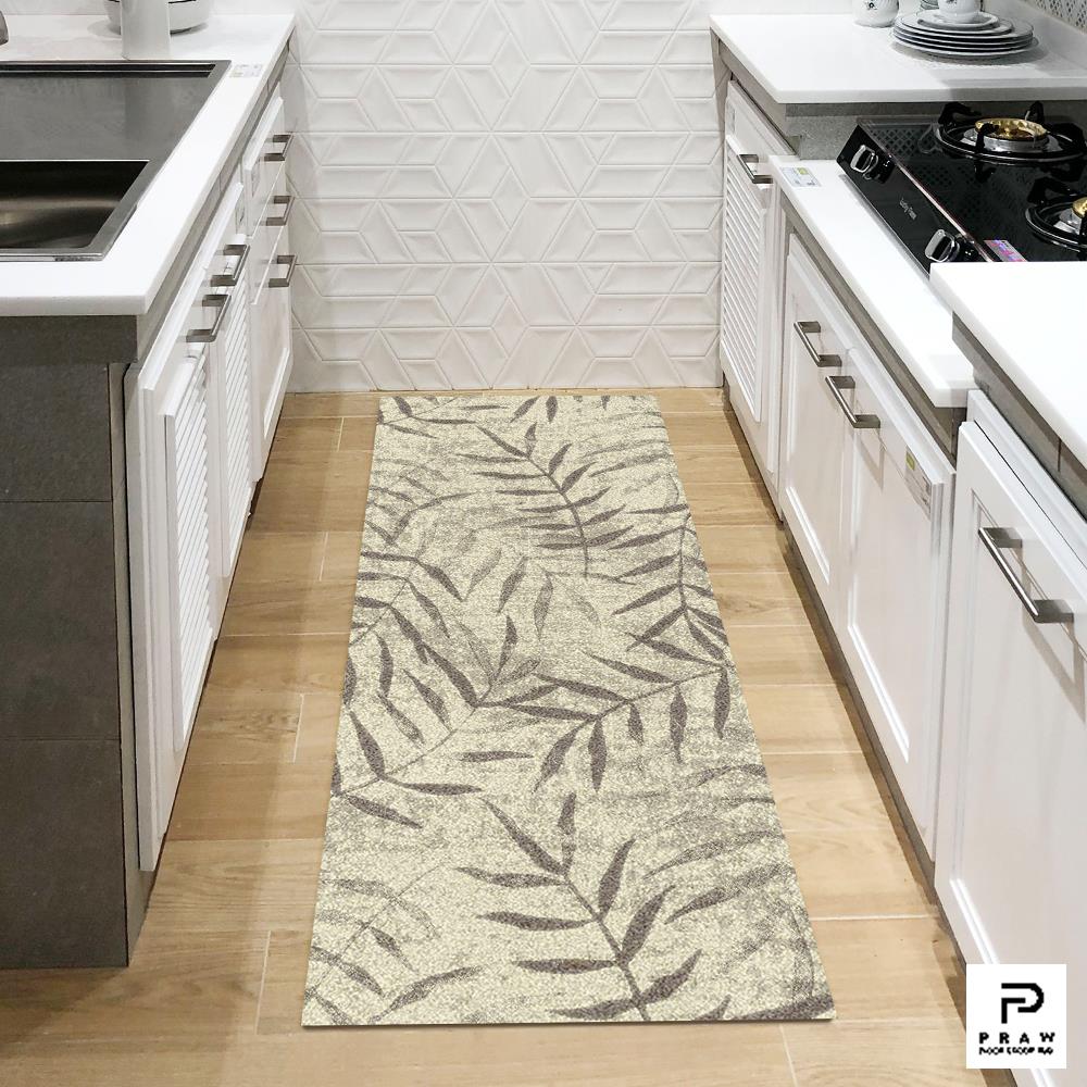 พรมเช็ดเท้าดักฝุ่น PRAW DE WARM 70X190 ซม. สีเบจ