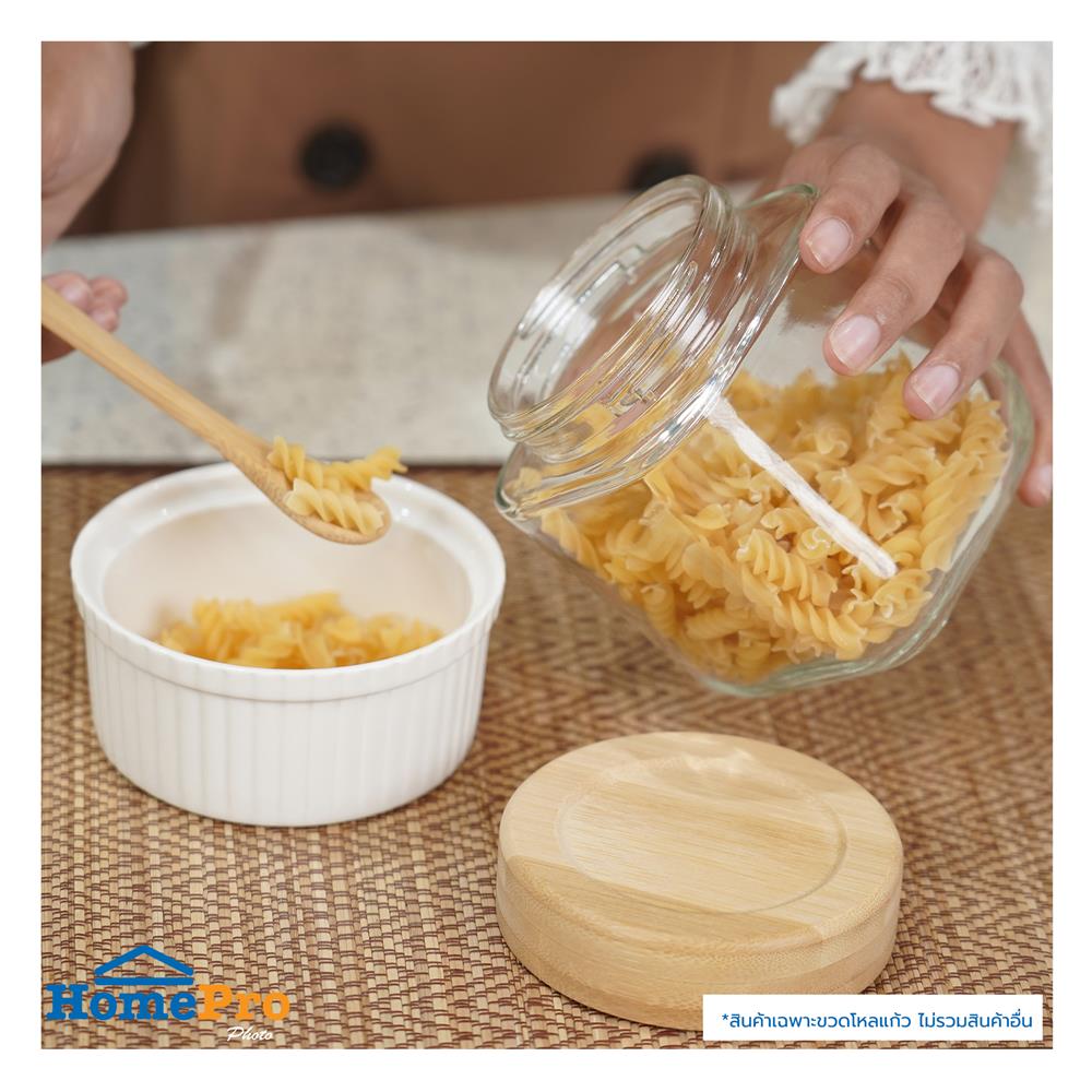 ขวดโหลแก้วฝาเกลียว KECH BASE 0.5 ลิตร สีใส