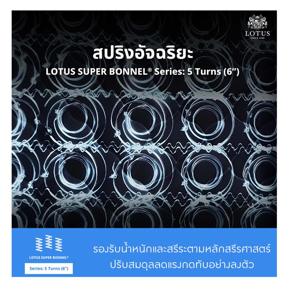 ที่นอน 5 ฟุต LOTUS HUDSON III พร้อมหมอนหนุน 2 ใบ