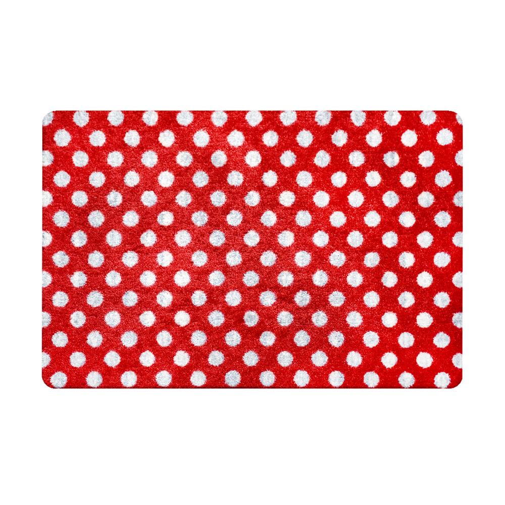 พรมเช็ดเท้าดักฝุ่น PRAW DE 50X75 ซม. สีแดง_1