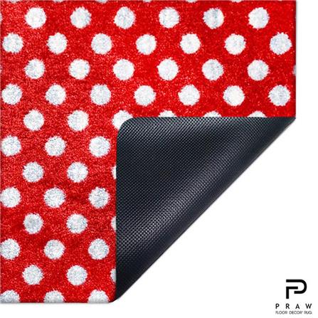 พรมเช็ดเท้าดักฝุ่น PRAW DE 50X75 ซม. สีแดง_2