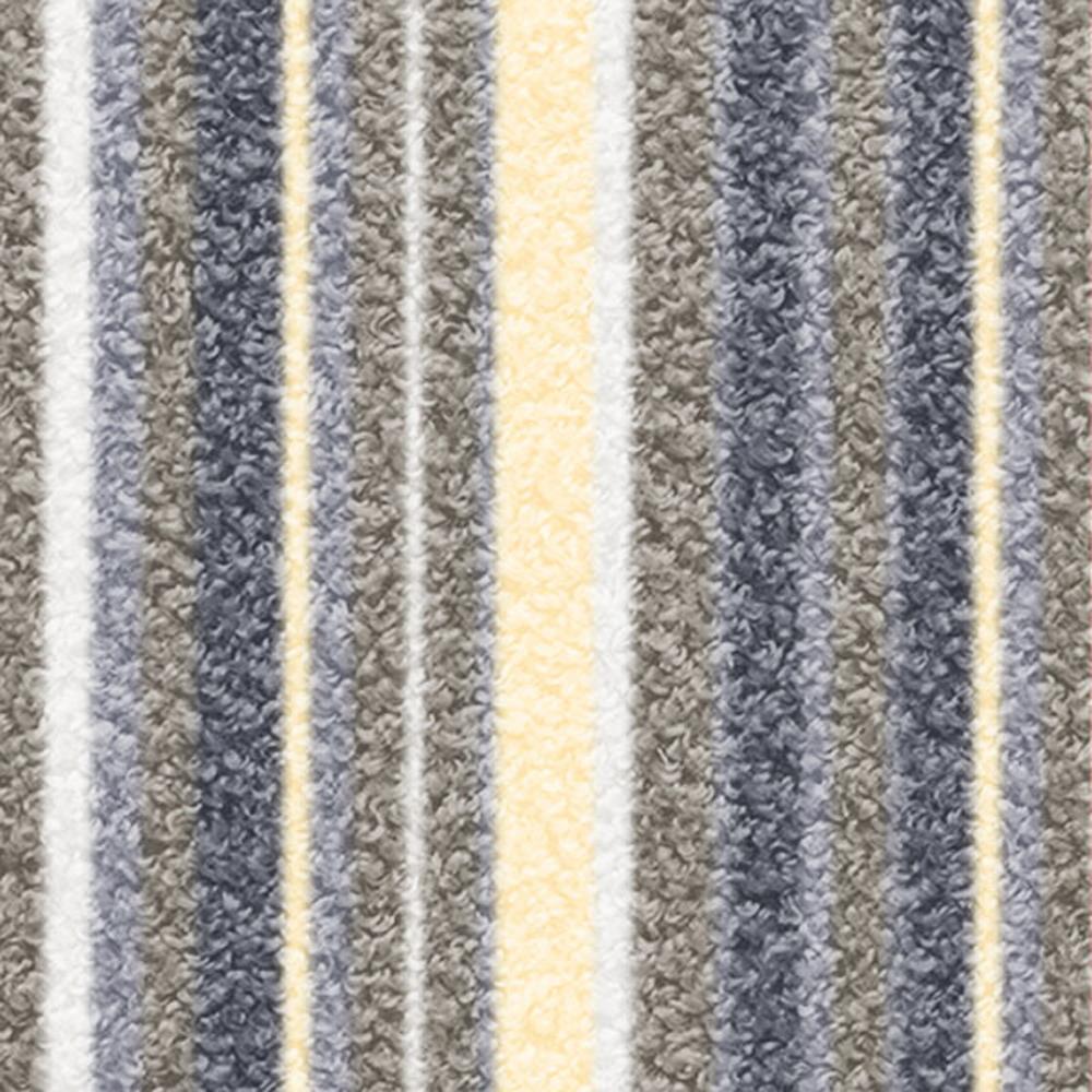 พรมเช็ดเท้าดักฝุ่น PRAW DE STRIPE 70X190 ซม. สีเทา/เบจ