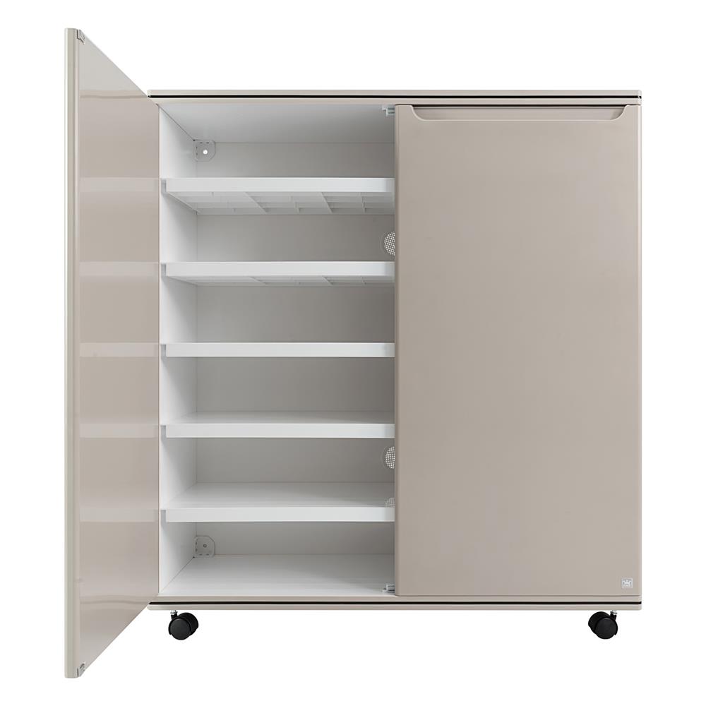 ตู้วางรองเท้า 6 ชั้น KING CURVE สีโทฟู