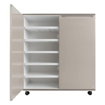 ตู้วางรองเท้า 6 ชั้น KING CURVE สีโทฟู_1