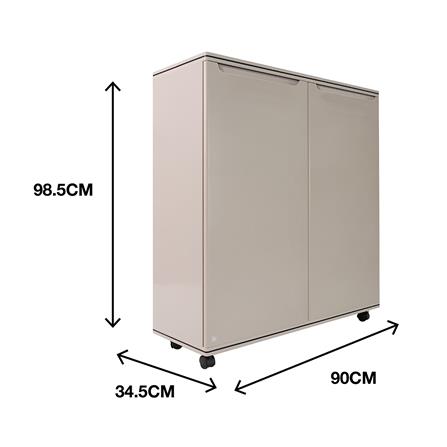 ตู้วางรองเท้า 6 ชั้น KING CURVE สีโทฟู_4