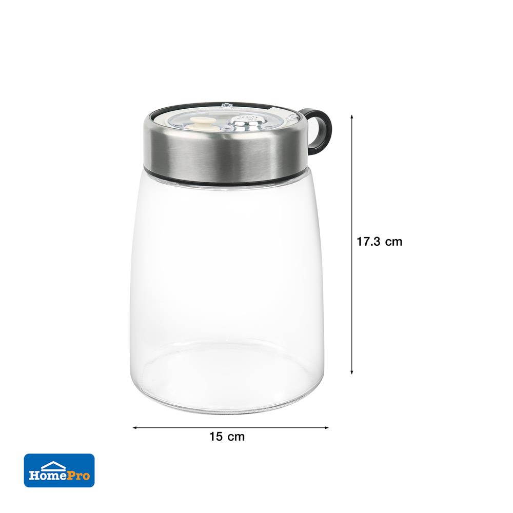 ขวดโหลแก้วฝาเกลียว KECH GLORY 1.4 ลิตร สีใส