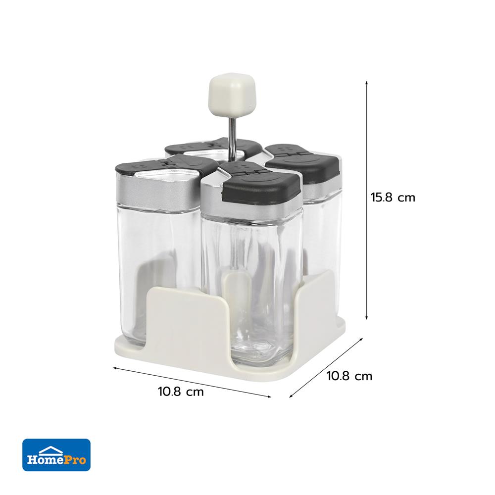 ชุดที่ใส่เครื่องปรุง 4 ช่อง KECH CLICK