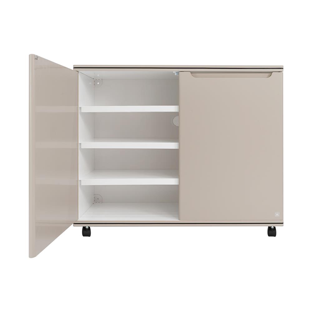 ตู้วางรองเท้า 4 ชั้น KING CURVE สีโทฟู