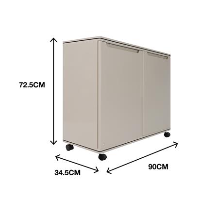 ตู้วางรองเท้า 4 ชั้น KING CURVE สีโทฟู_5