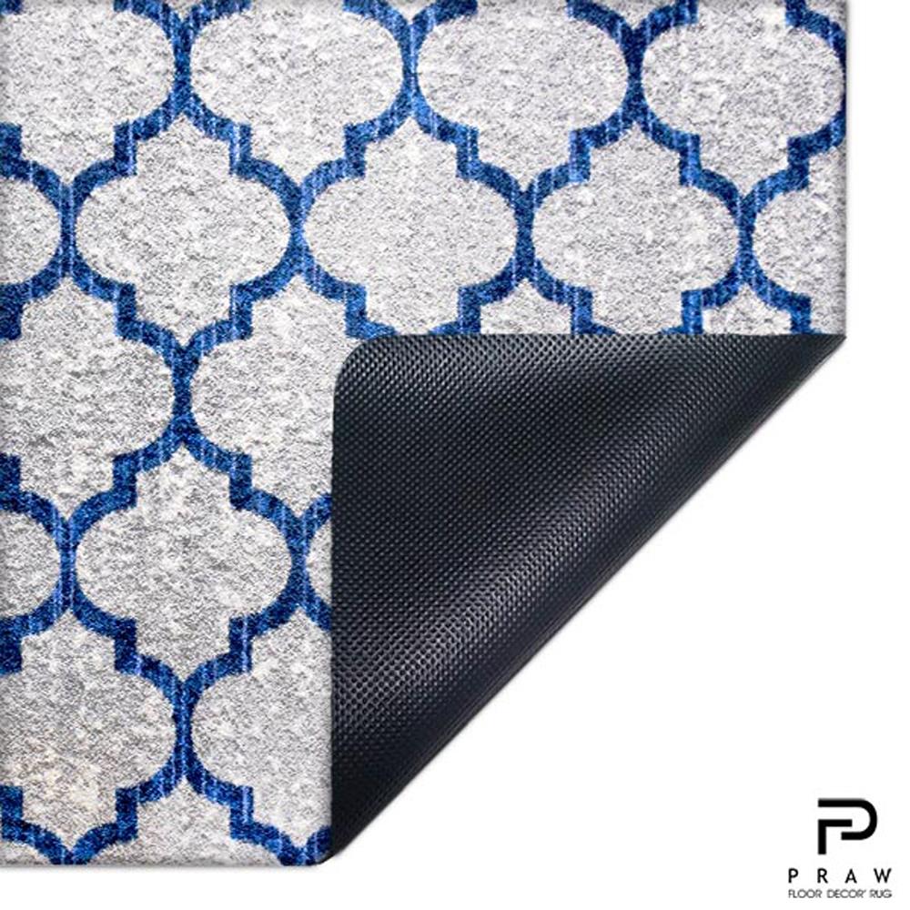 พรม PRAW DE PARISIAN 110X175 ซม. สีเทา/น้ำเงิน