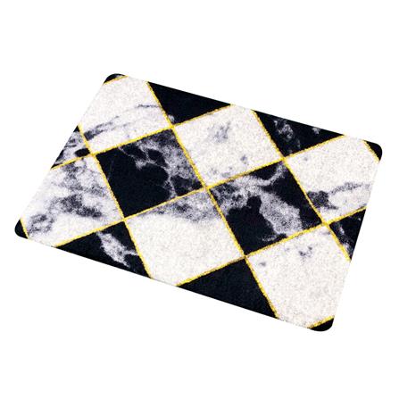 พรมเช็ดเท้าดักฝุ่น PRAW DE CHESS BOARD 50X75 ซม. สีดำ/ขาว_4