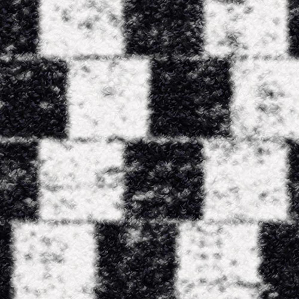 พรม PRAW DE LADDER 120X180 ซม. สีดำ/ขาว