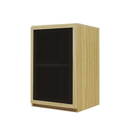 ตู้แขวนผนัง 1 บานเปิด ฺBURO REVOLUTION 40 ซม. สีเนเชอรัลแอช/กระจกดำ