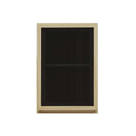 ตู้แขวนผนัง 1 บานเปิด ฺBURO REVOLUTION 40 ซม. สีเนเชอรัลแอช/กระจกดำ_1