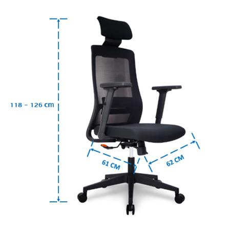 เก้าอี้สุขภาพ SURE WINOS PL-1811H สีดำ_4