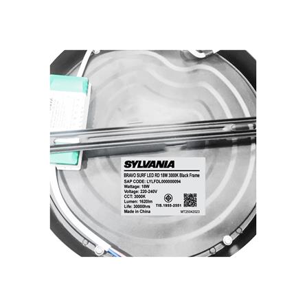 ดาวน์ไลท์ LED SYLVANIA BRAVO SURF 8 นิ้ว 18 วัตต์ WARM WHITE สีดำ_6