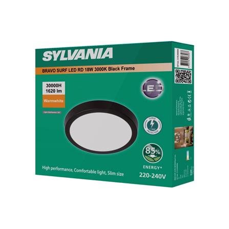 ดาวน์ไลท์ LED SYLVANIA BRAVO SURF 8 นิ้ว 18 วัตต์ WARM WHITE สีดำ_3