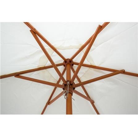 ร่มสนามกลม IVY WOOD 2.5 ม. สีขาว_2