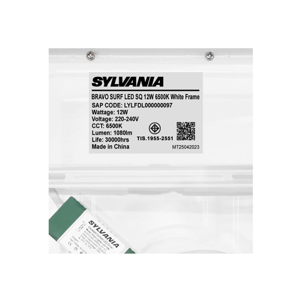 ดาวน์ไลท์ LED SYLVANIA BRAVO SURF 6 นิ้ว 12 วัตต์ DAYLIGHT สีขาว