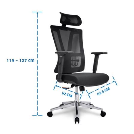 เก้าอี้สุขภาพ SURE AMIGOS PL-1871 สีดำ_5