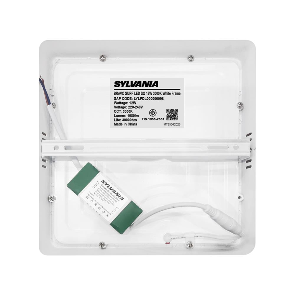 ดาวน์ไลท์ LED SYLVANIA BRAVO SURF 6 นิ้ว 12 วัตต์ WARM WHITE สีขาว