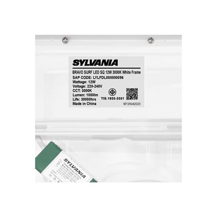 ดาวน์ไลท์ LED SYLVANIA BRAVO SURF 6 นิ้ว 12 วัตต์ WARM WHITE สีขาว_6