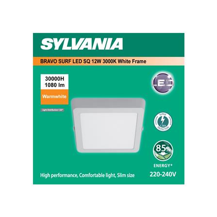 ดาวน์ไลท์ LED SYLVANIA BRAVO SURF 6 นิ้ว 12 วัตต์ WARM WHITE สีขาว_3