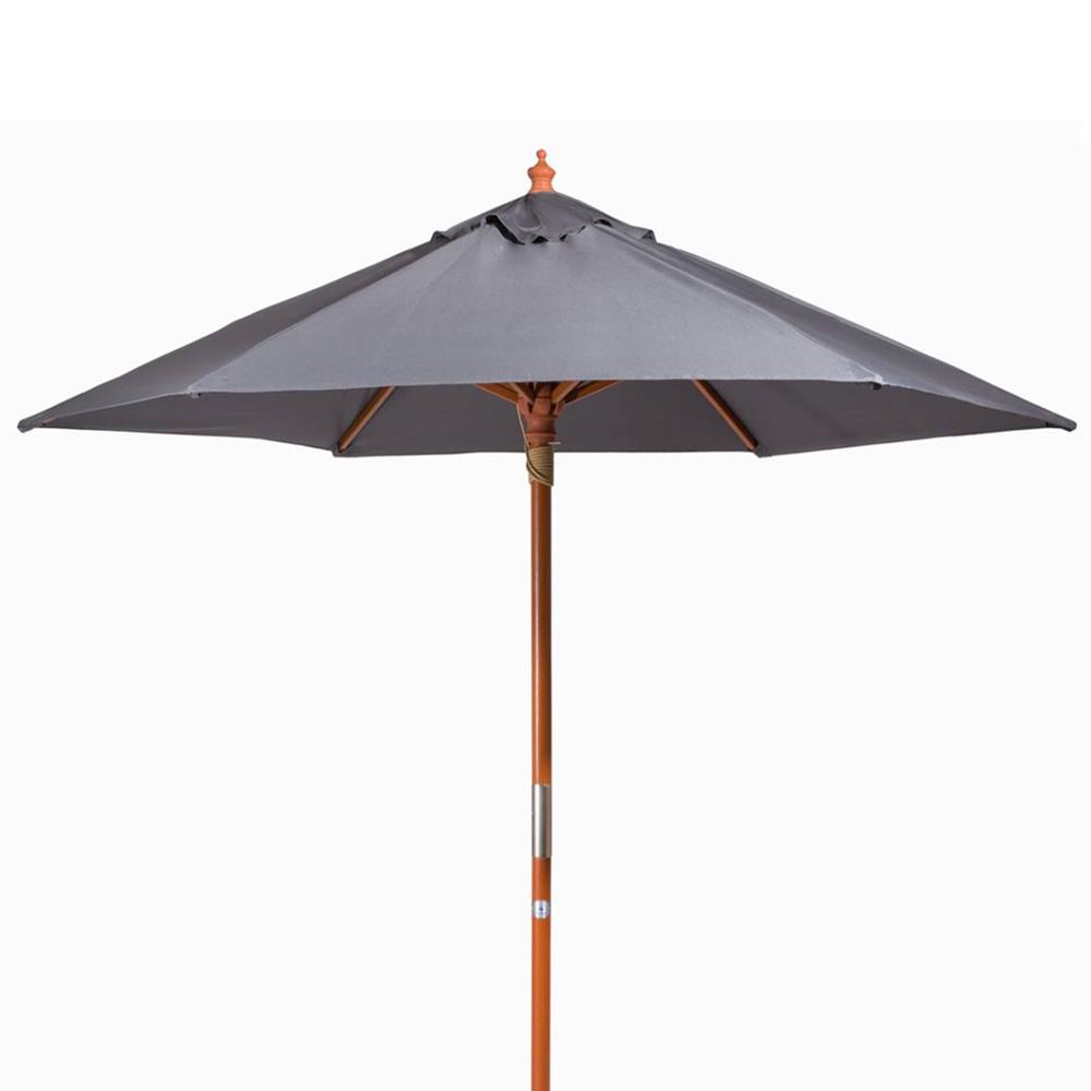 ร่มสนามกลม IVY WOOD 2.5 ม. สีเทา