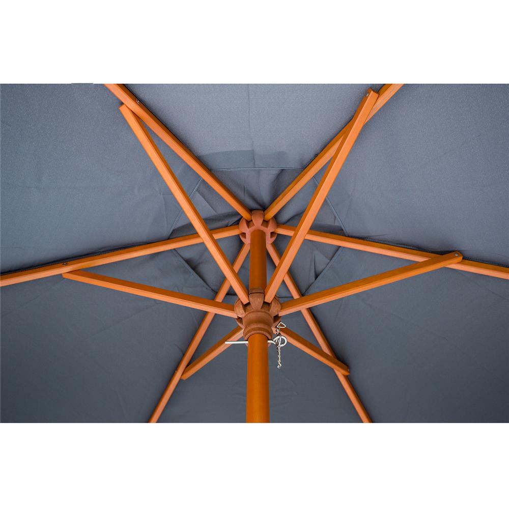 ร่มสนามกลม IVY WOOD 2.5 ม. สีเทา