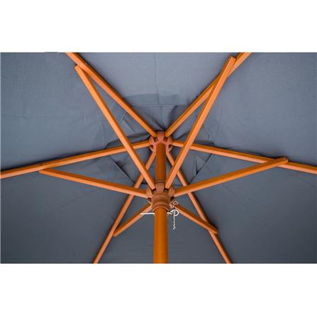 ร่มสนามกลม IVY WOOD 2.5 ม. สีเทา_2