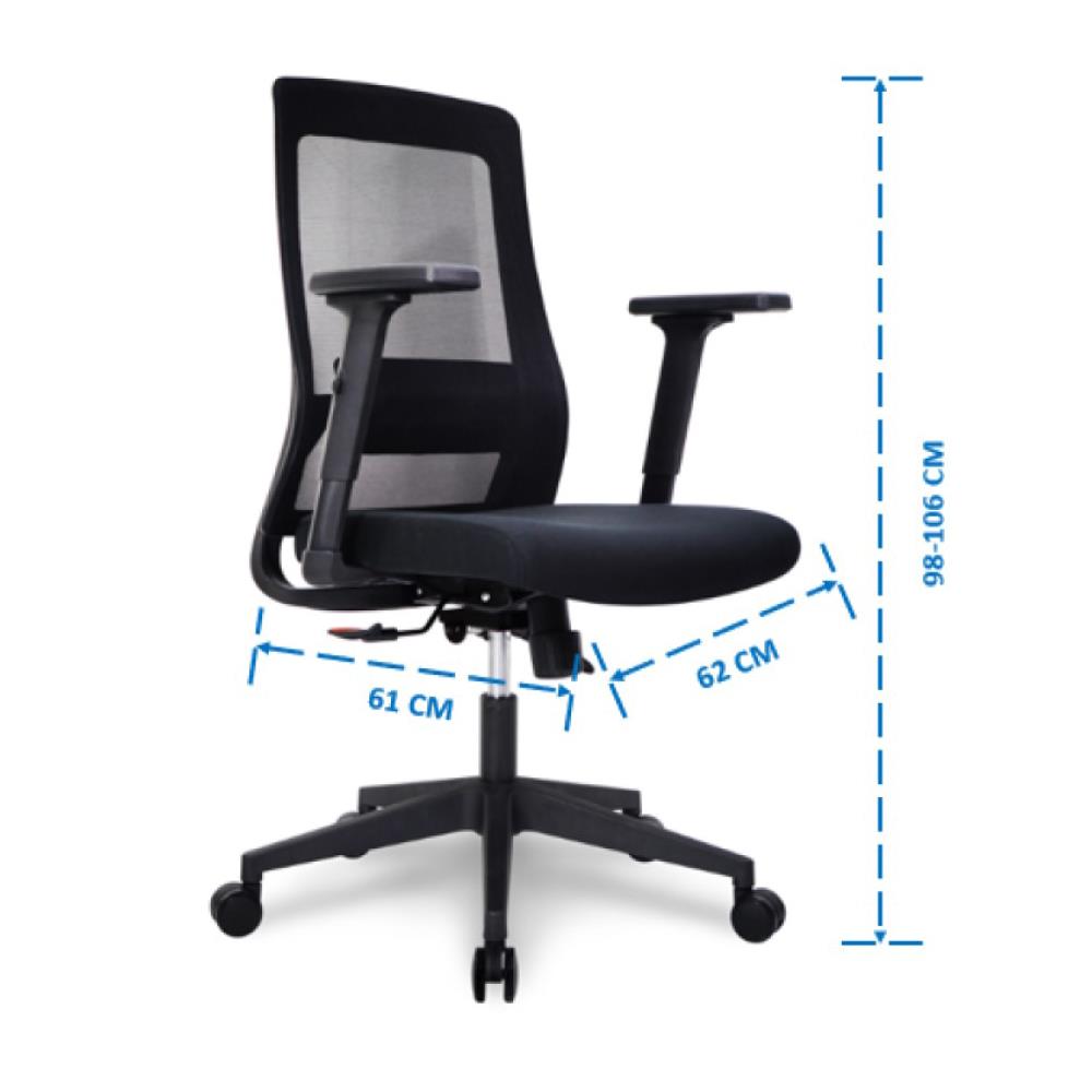 เก้าอี้สำนักงาน SURE PL-1811L สีดำ